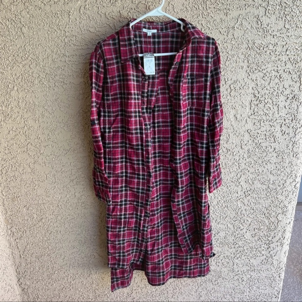 Rue 21 red long flannel